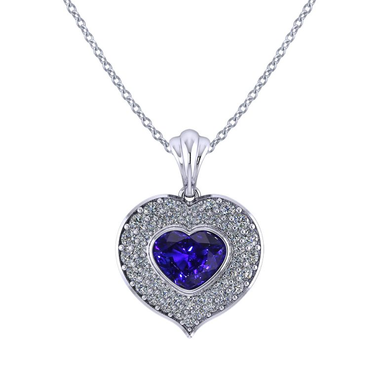 Heart Shaped Sapphire Necklace – TOSOTO&Esther