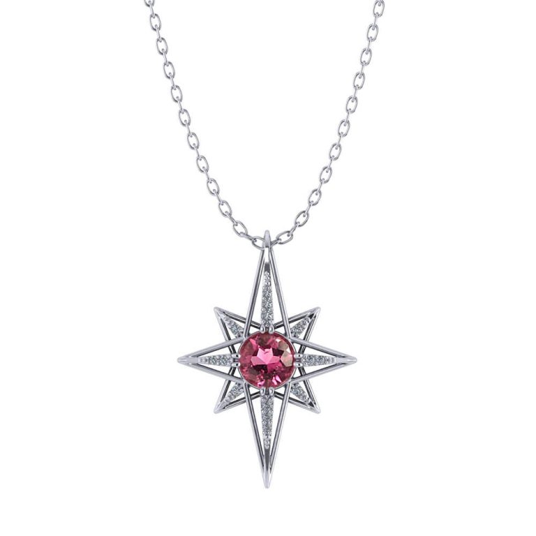 Pink Tourmaline Star Necklace – TOSOTO&Esther